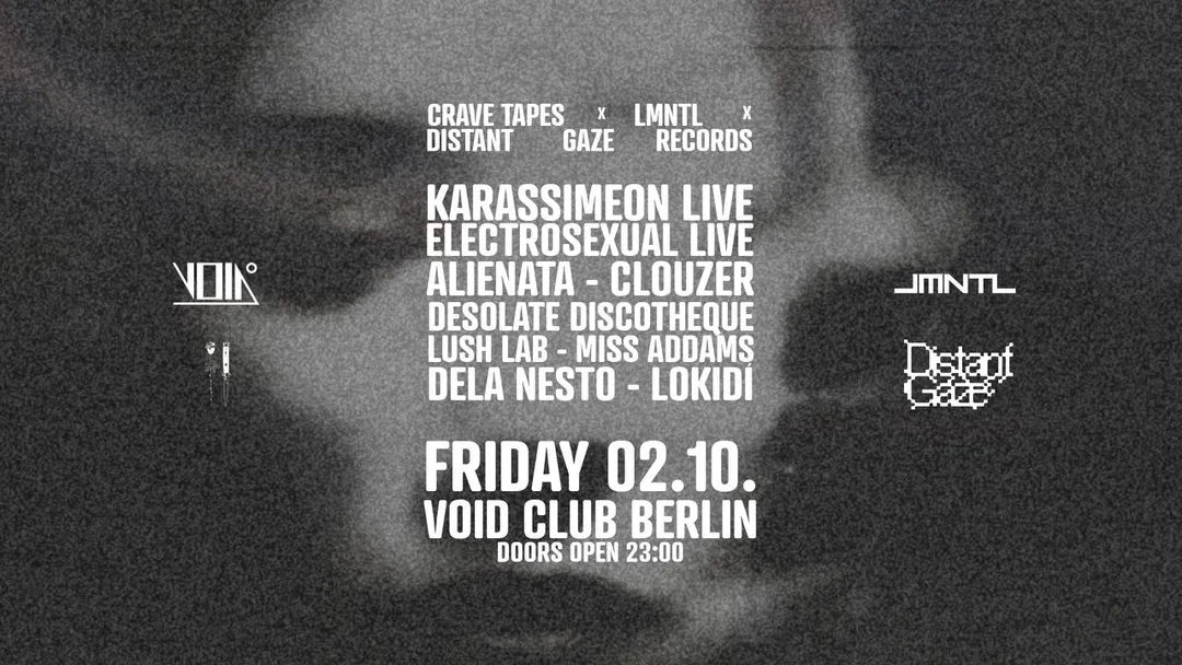 Crave Tapes x LMNTL x Distant Gaze Records